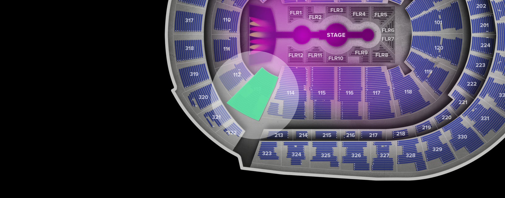 Seat view from Lower