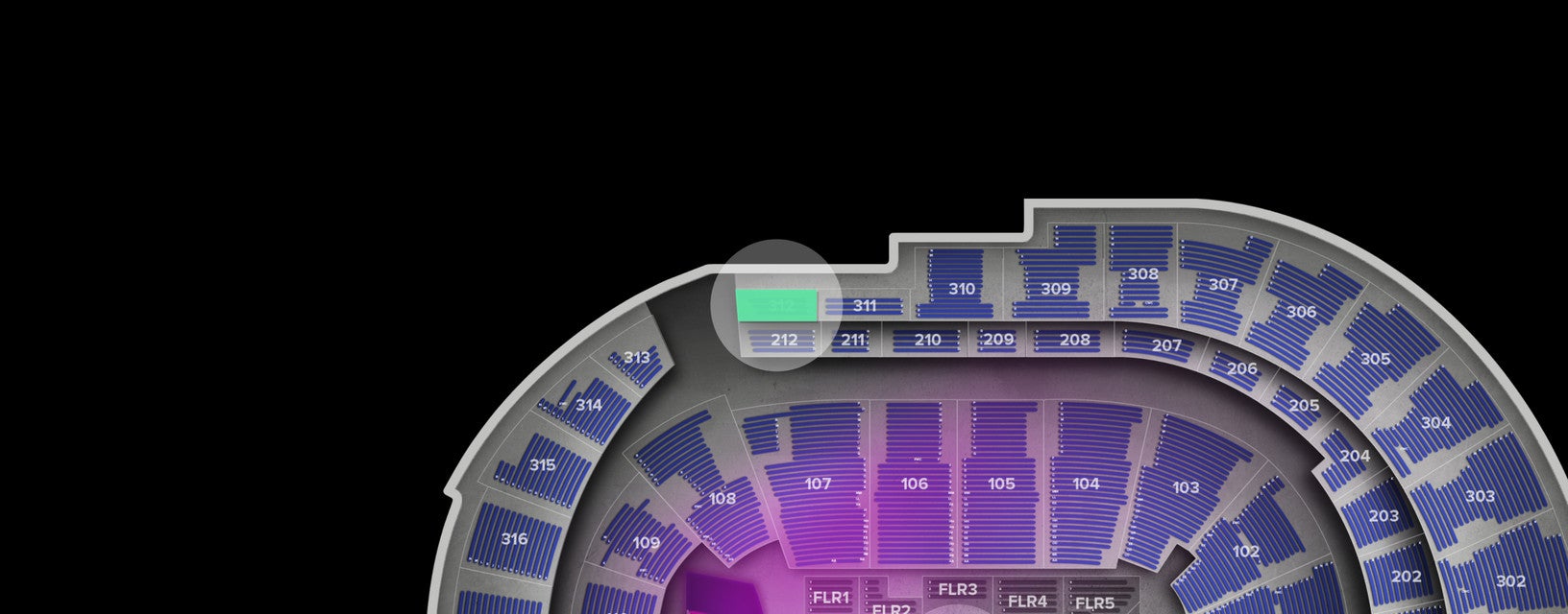 Seat view from Upper