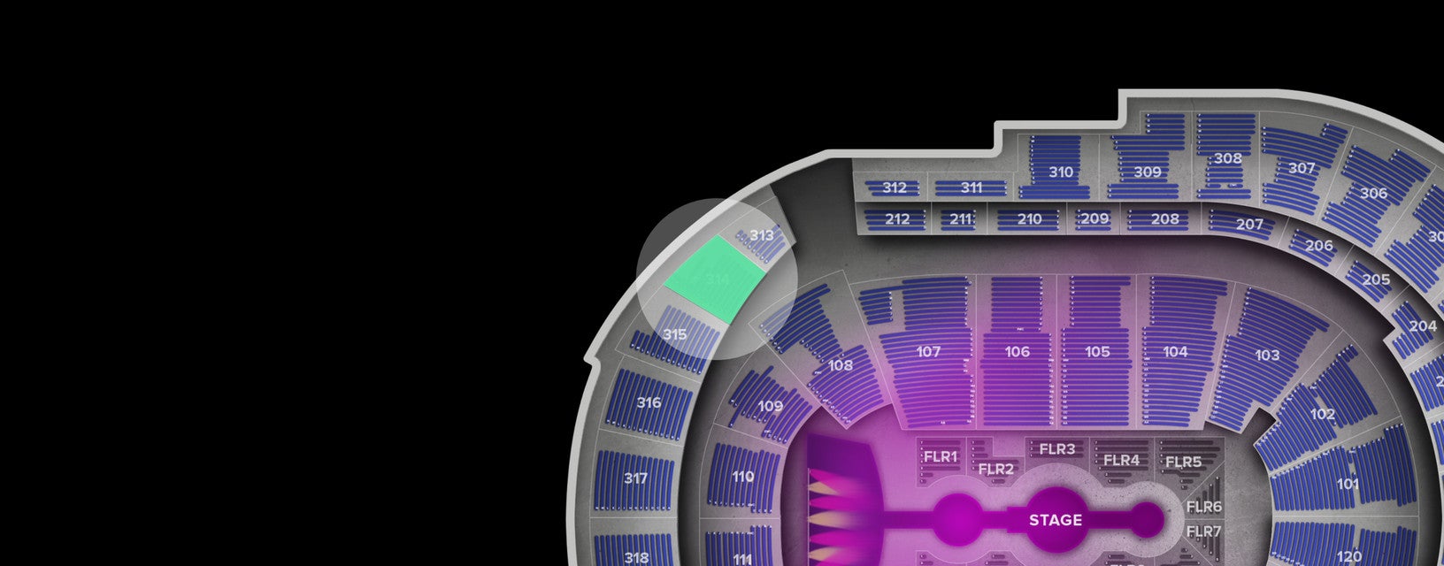 Seat view from Upper