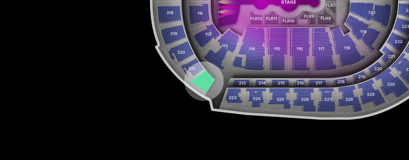 Seat view from Upper