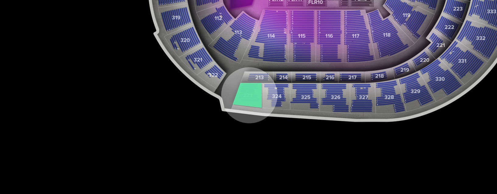 Seat view from Upper
