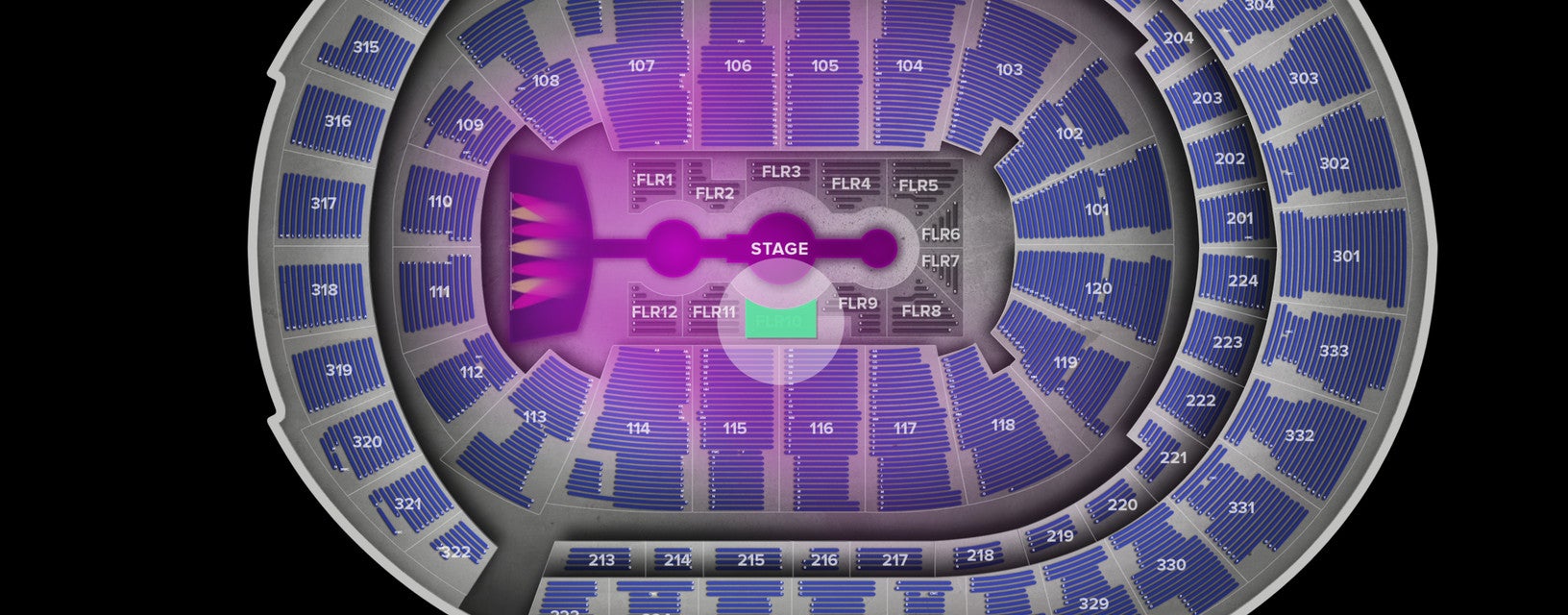 Seat view from Floor