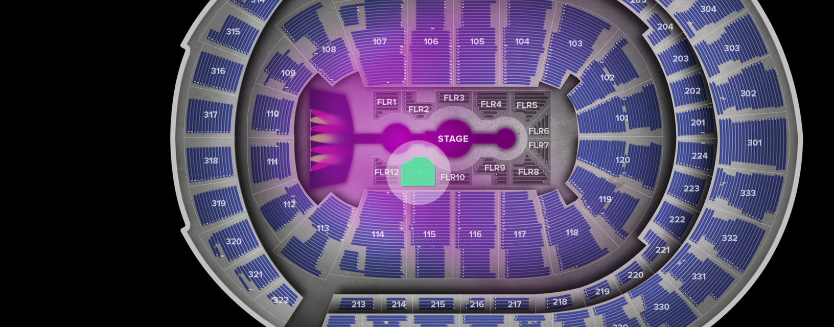 Seat view from Floor