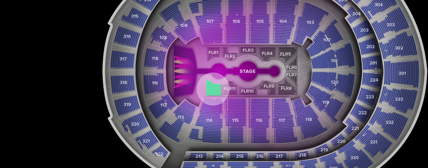 Seat view from Floor