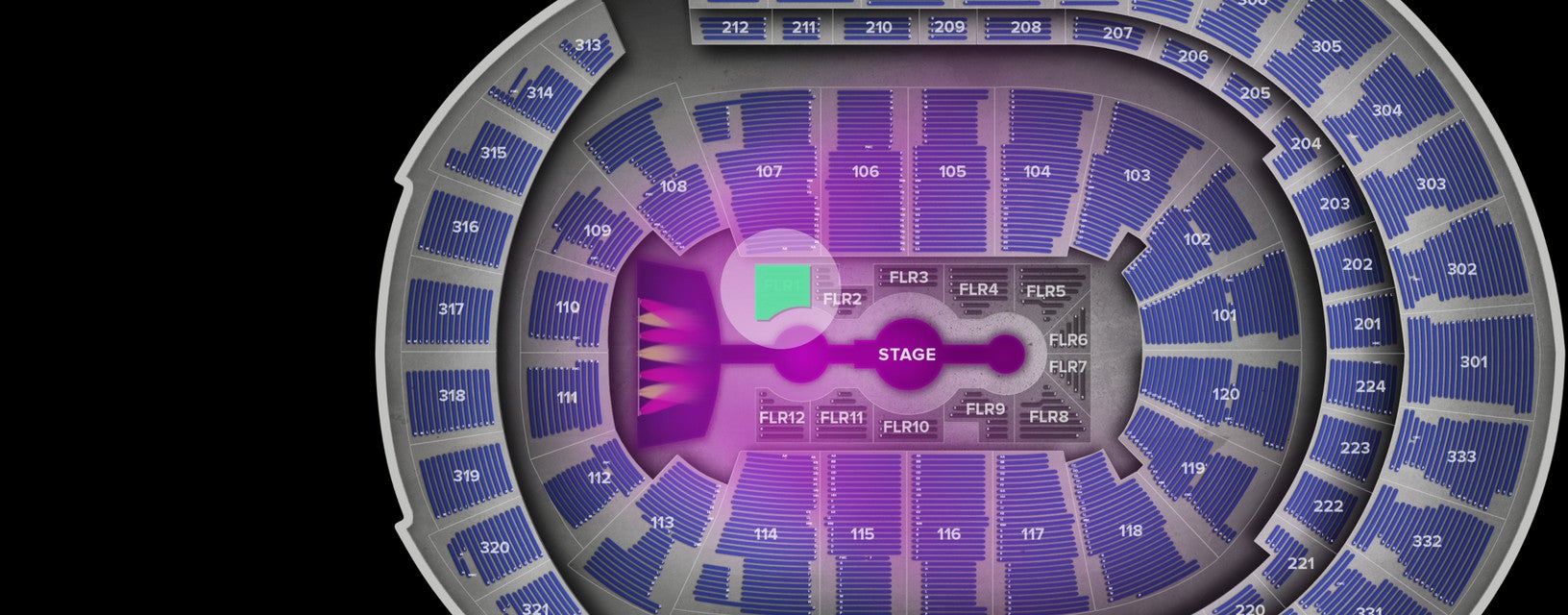Seat view from Floor