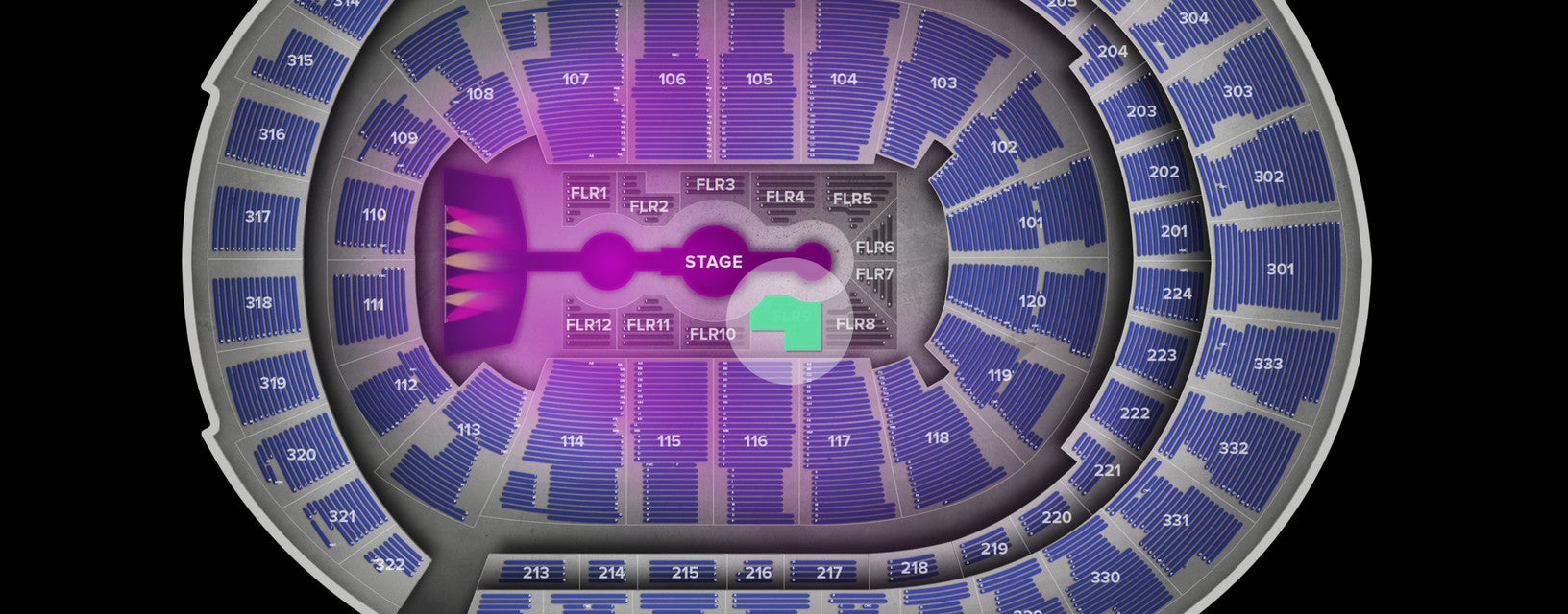 Seat view from Floor