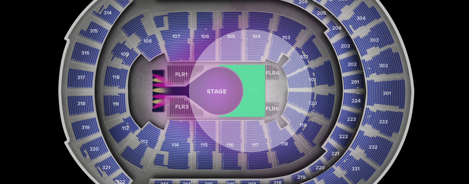 Seat view from GA Pit