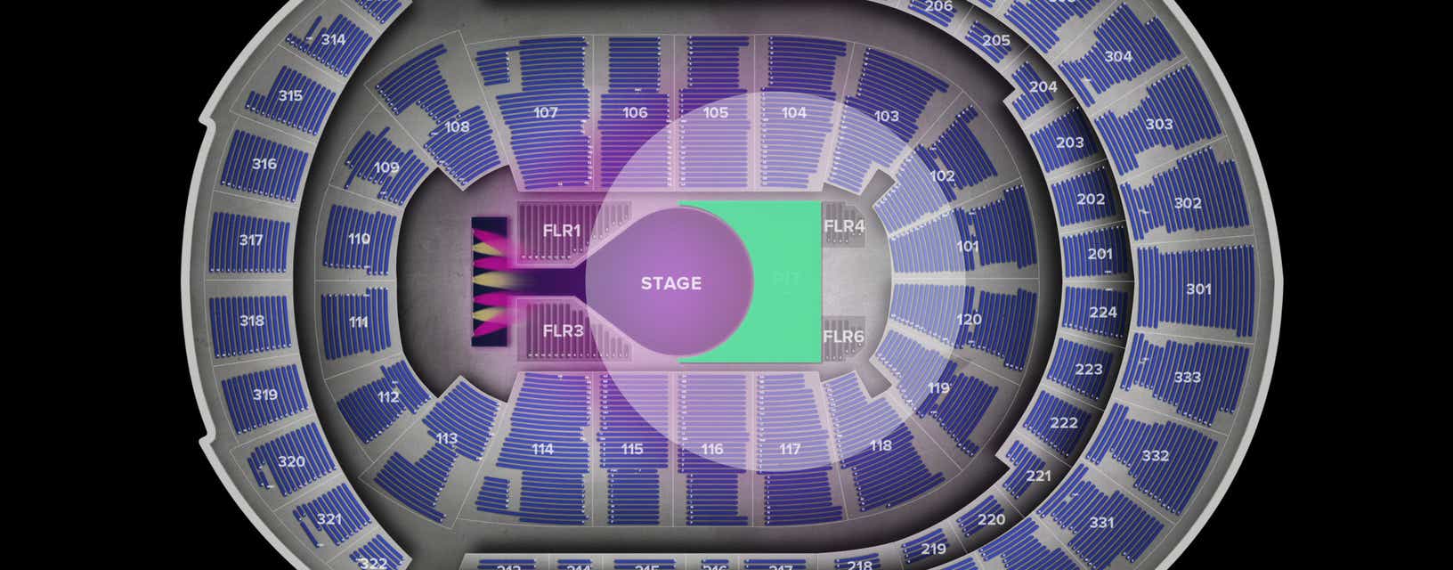 Seat view from GA Pit