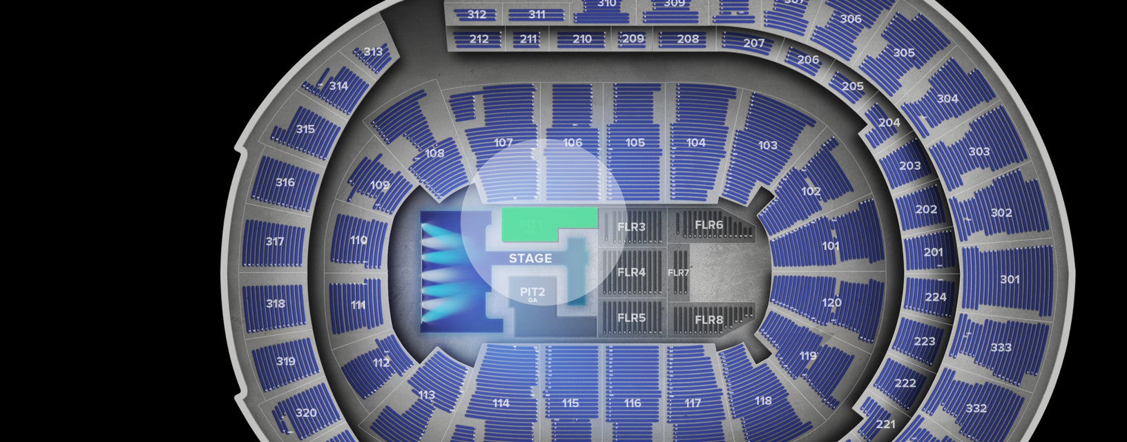 Seat view from Pit