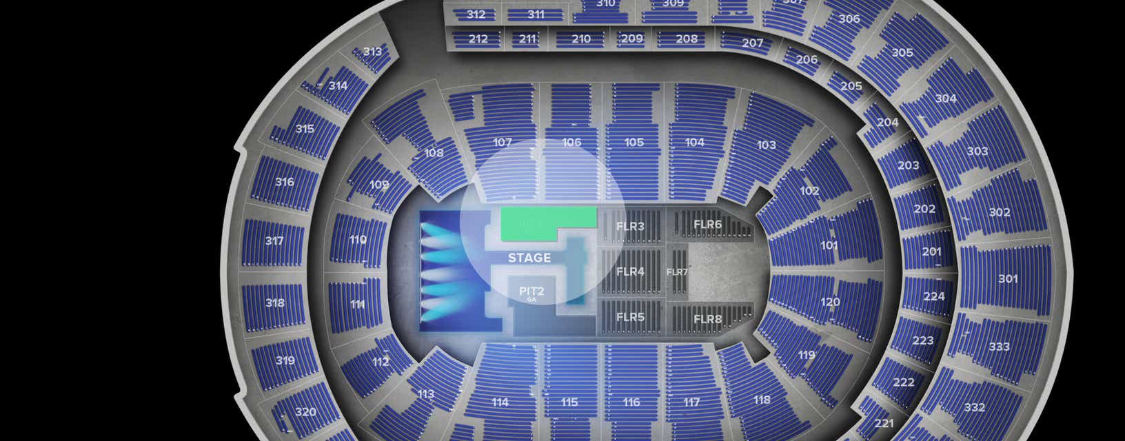 Seat view from Pit
