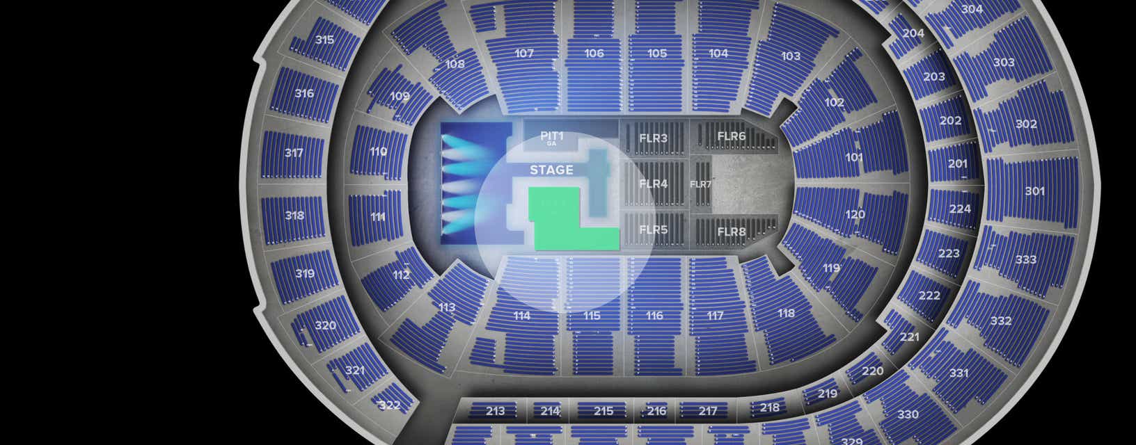 Seat view from Pit