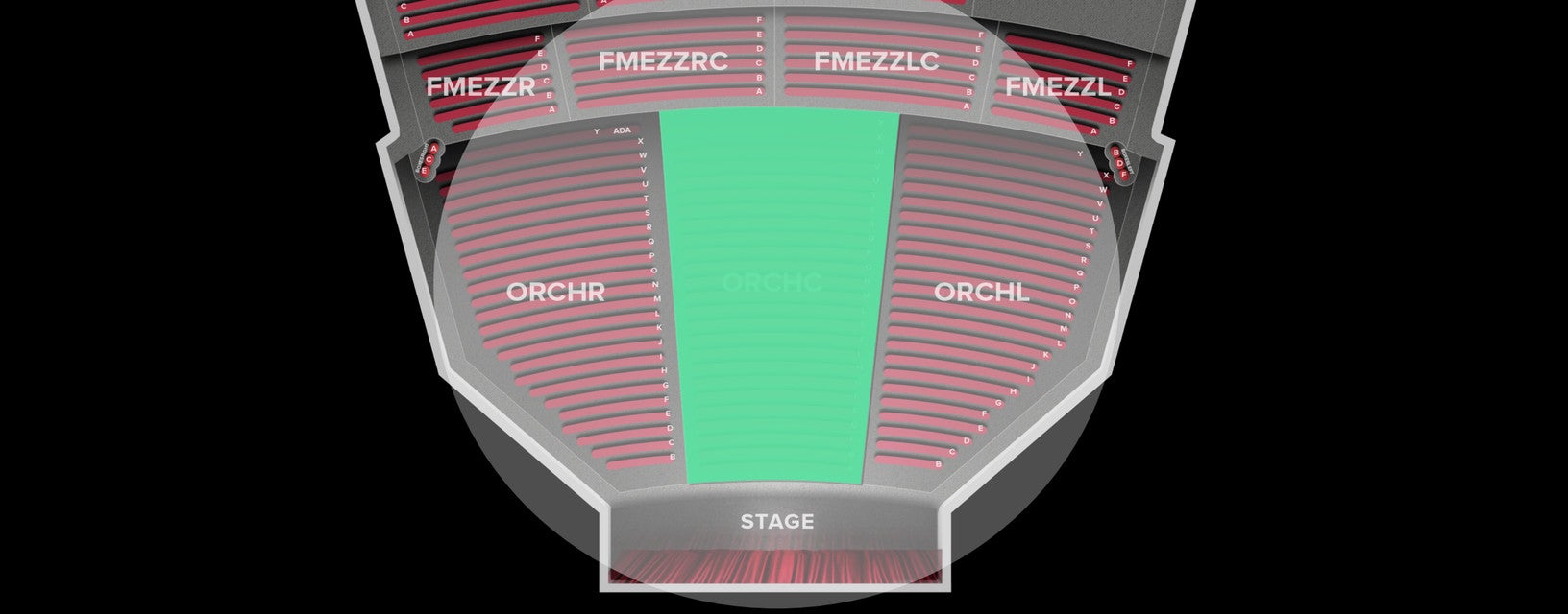 Seat view from Orchestra