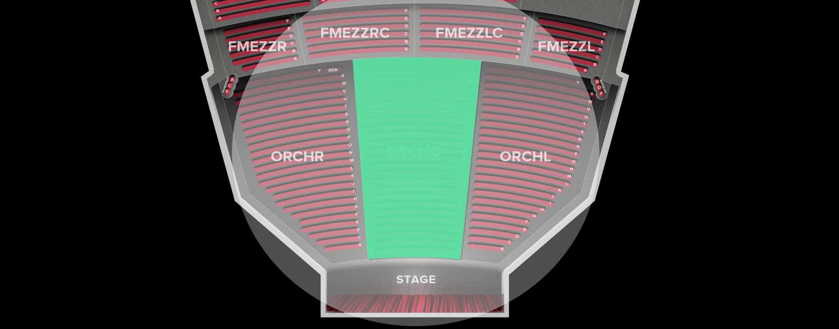 Seat view from Orchestra