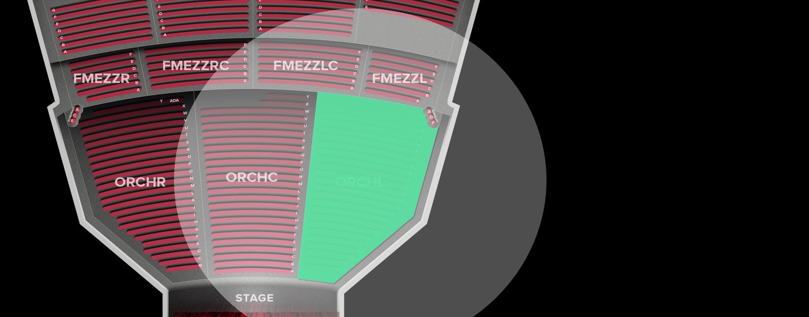 Seat view from Orchestra