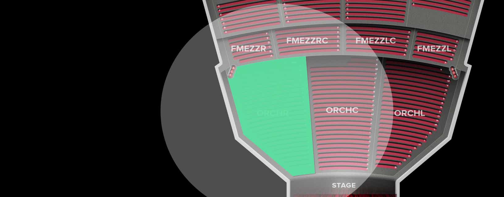 Seat view from Orchestra