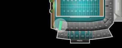 Seat view from Lower Sideline