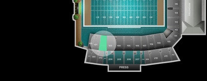 Seat view from Lower Sideline