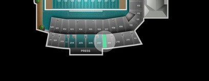 Seat view from Upper Sideline