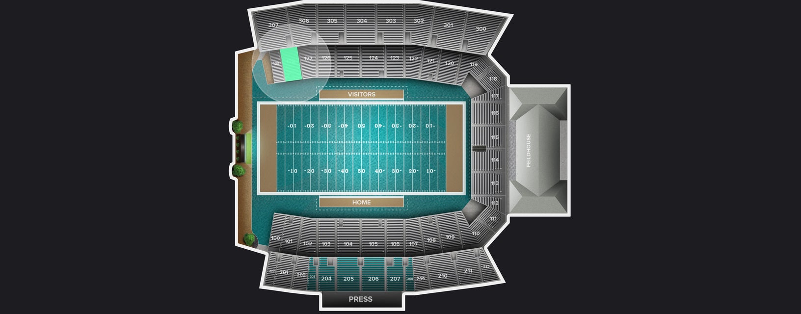 Seat view from Lower Sideline