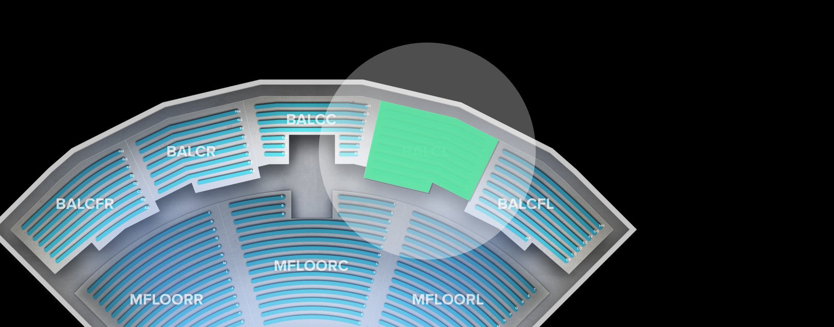 Seat view from Balcony Left