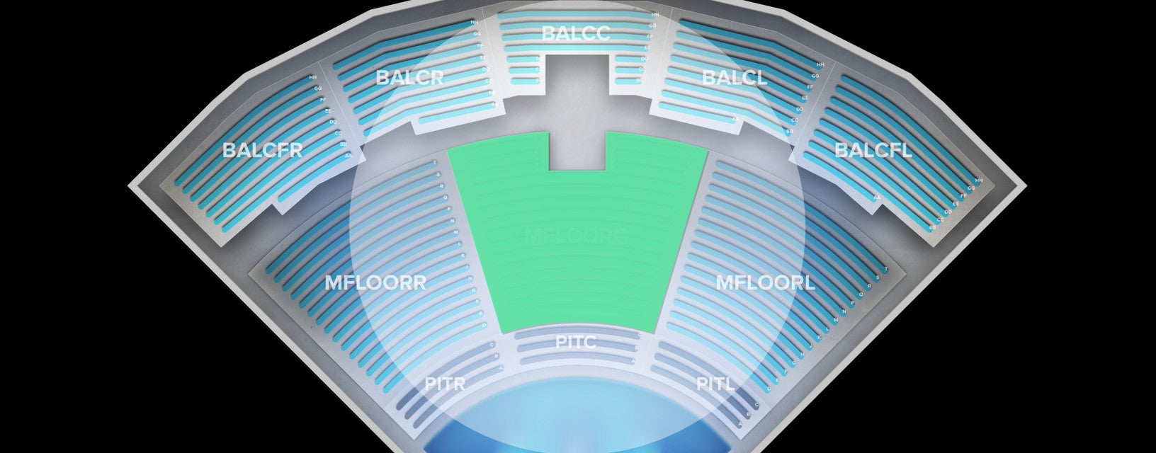 Seat view from Main Floor Center