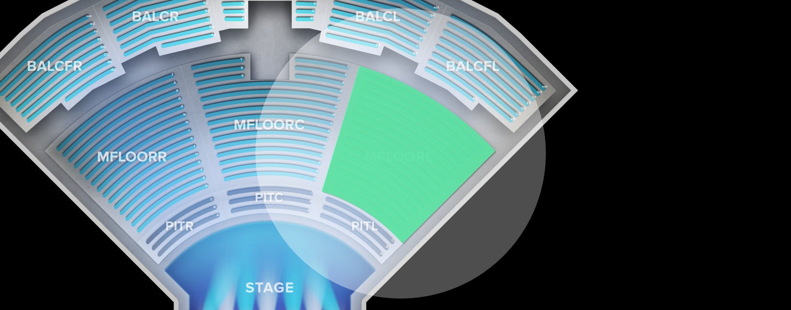 Seat view from Main Floor Left