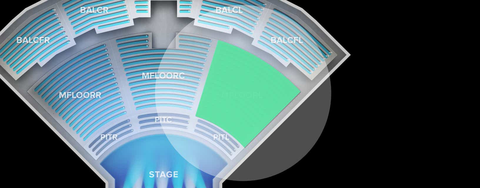 Seat view from Main Floor Left