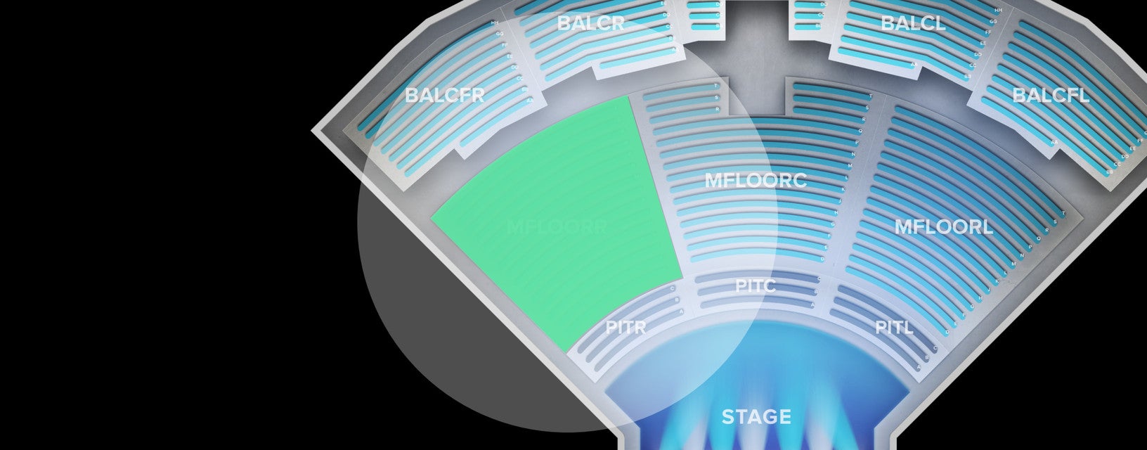 Seat view from Main Floor Right