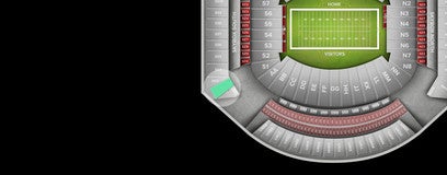 Seat view from Upper Level Endzone