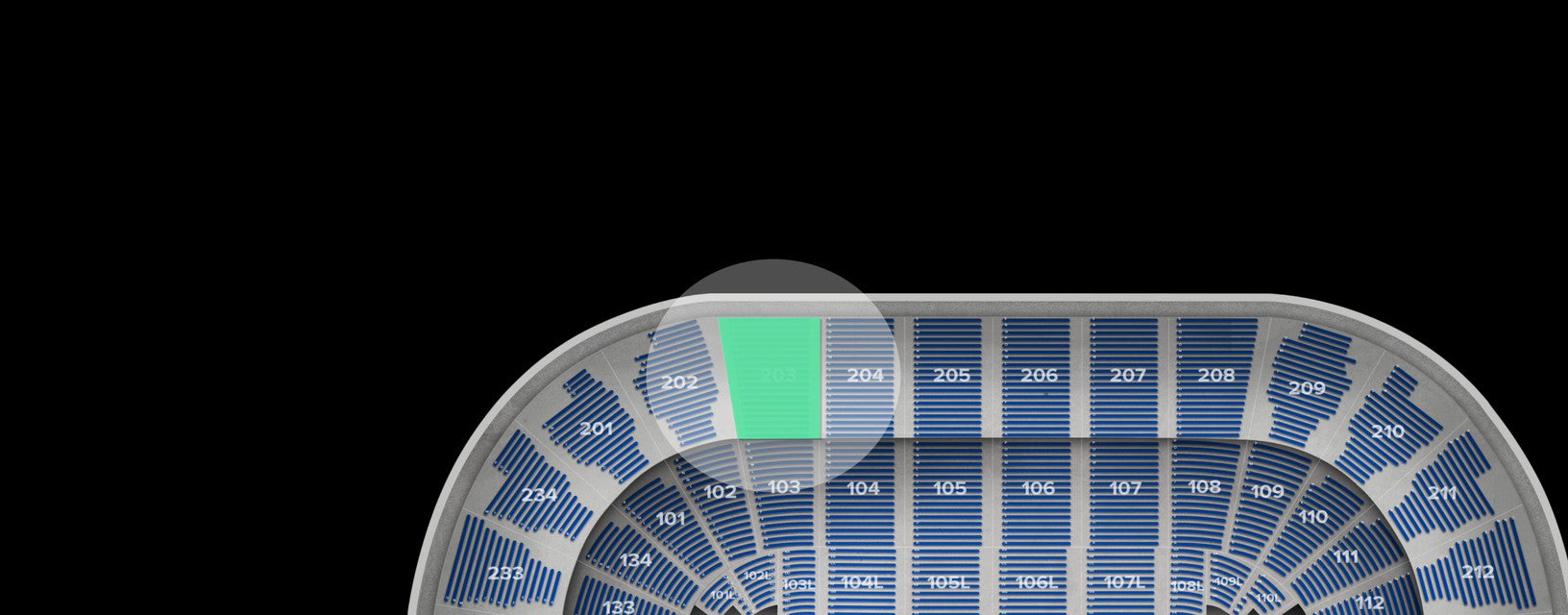 Seat view from Upper Corner