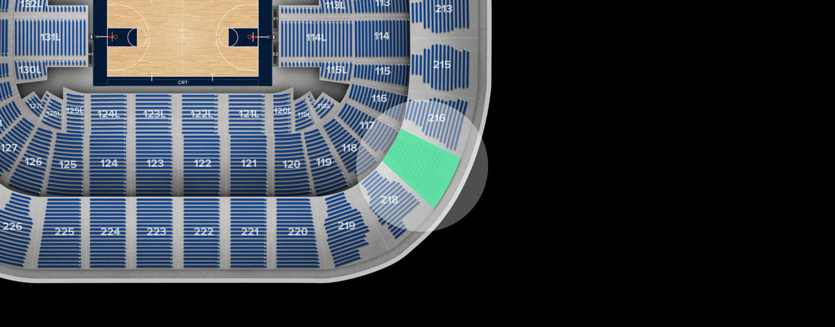 Seat view from Upper Corner