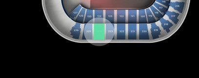 Seat view from Upper Sideline