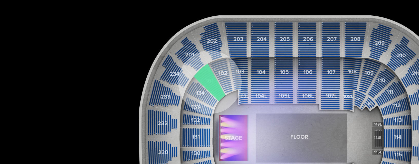 Seat view from Lower