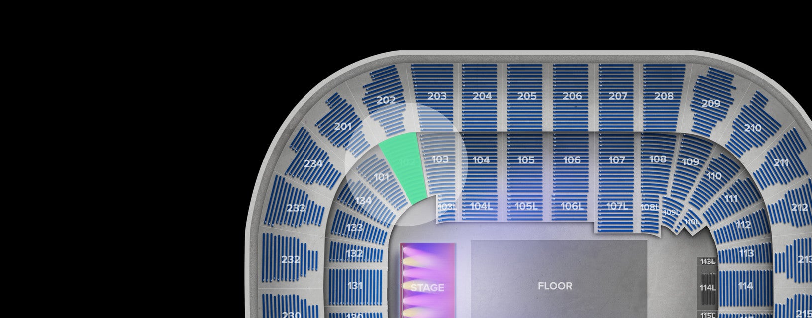 Seat view from Lower