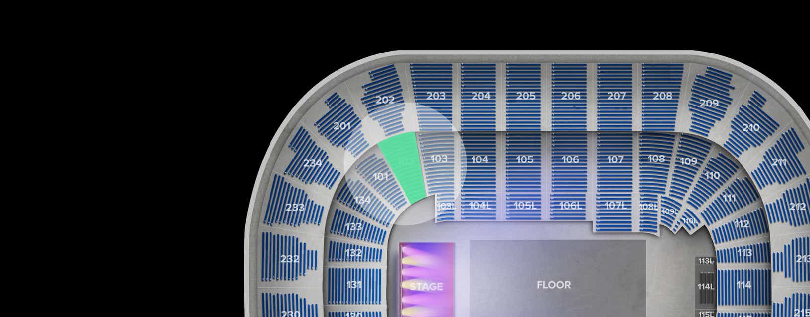 Seat view from Lower