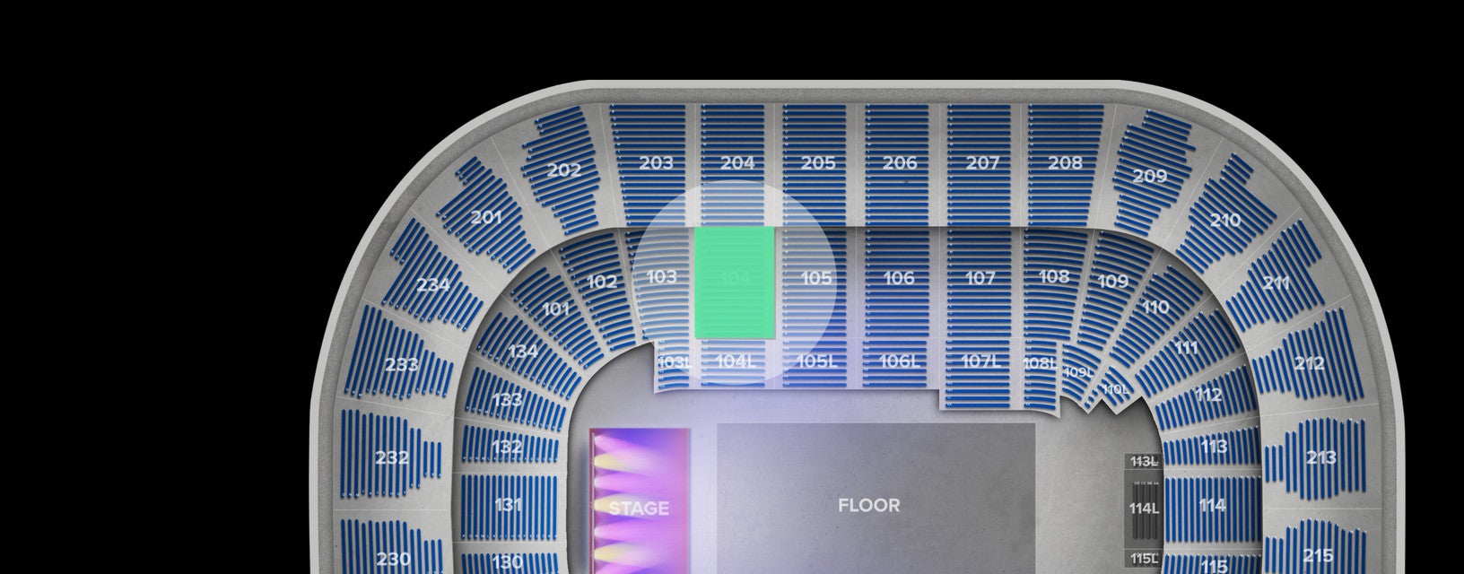 Seat view from Lower