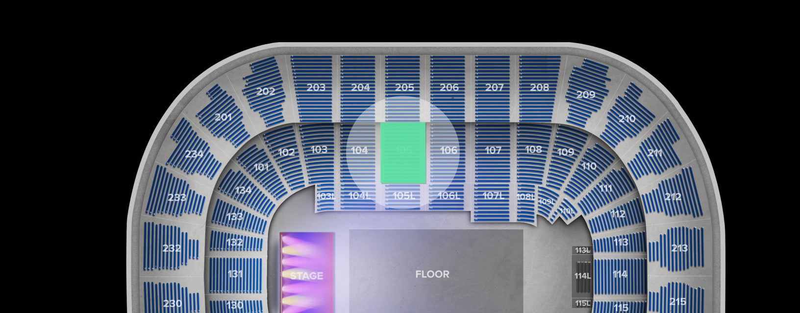 Seat view from Lower
