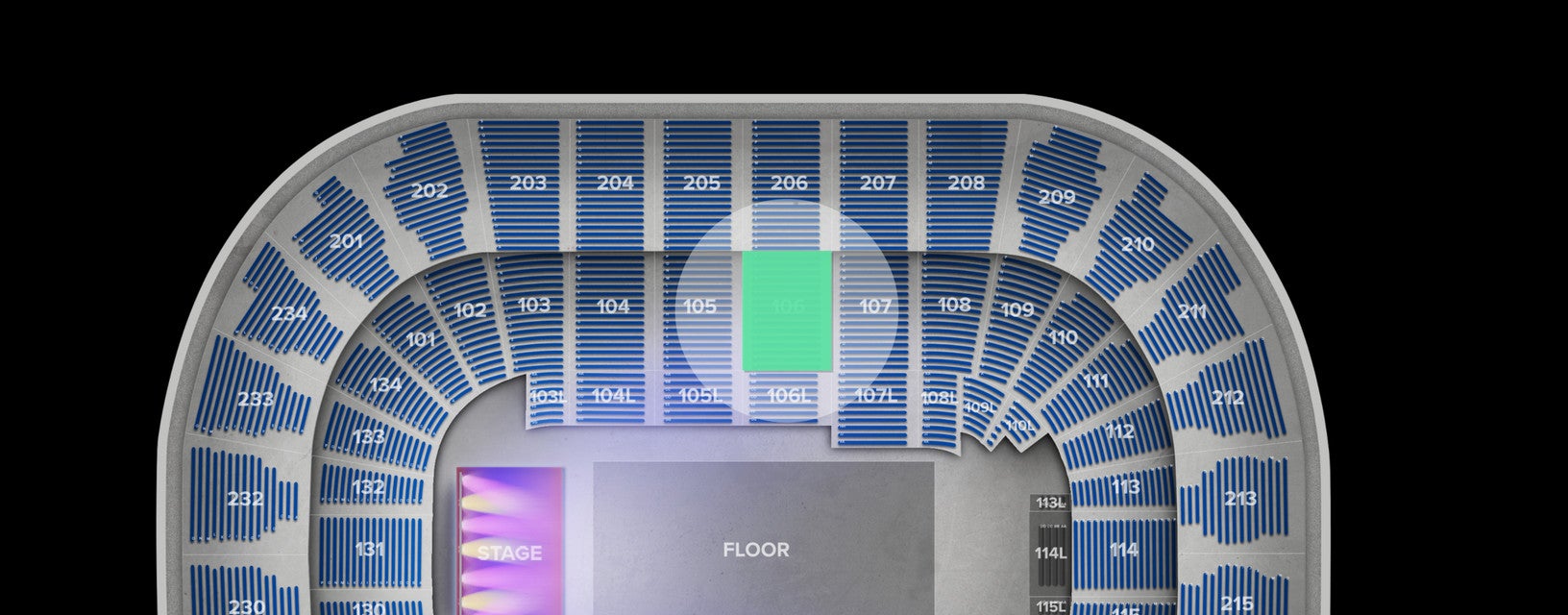 Seat view from Lower