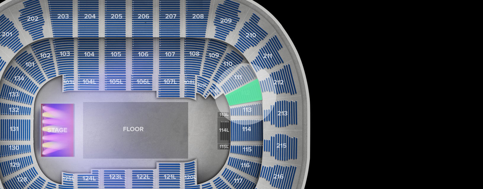 Seat view from Lower