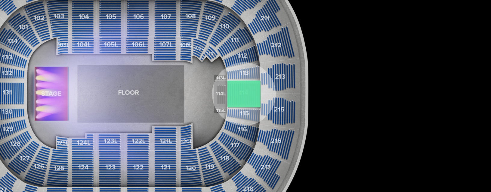 Seat view from Lower