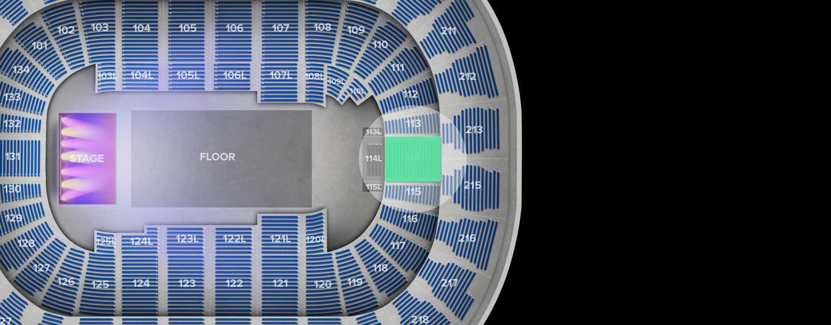 Seat view from Lower