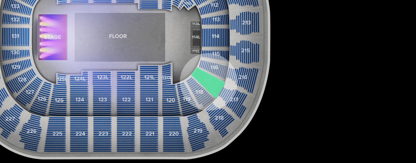 Seat view from Lower