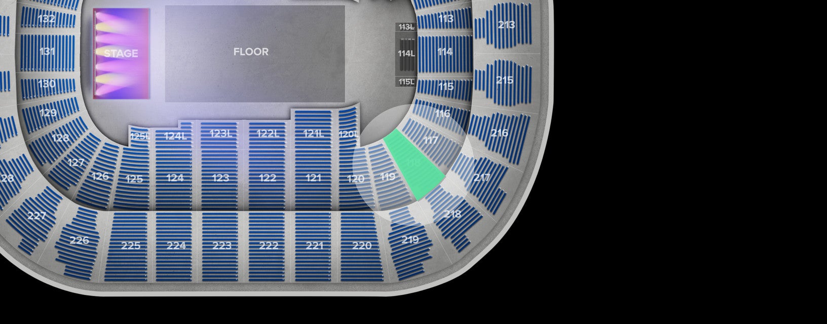 Seat view from Lower