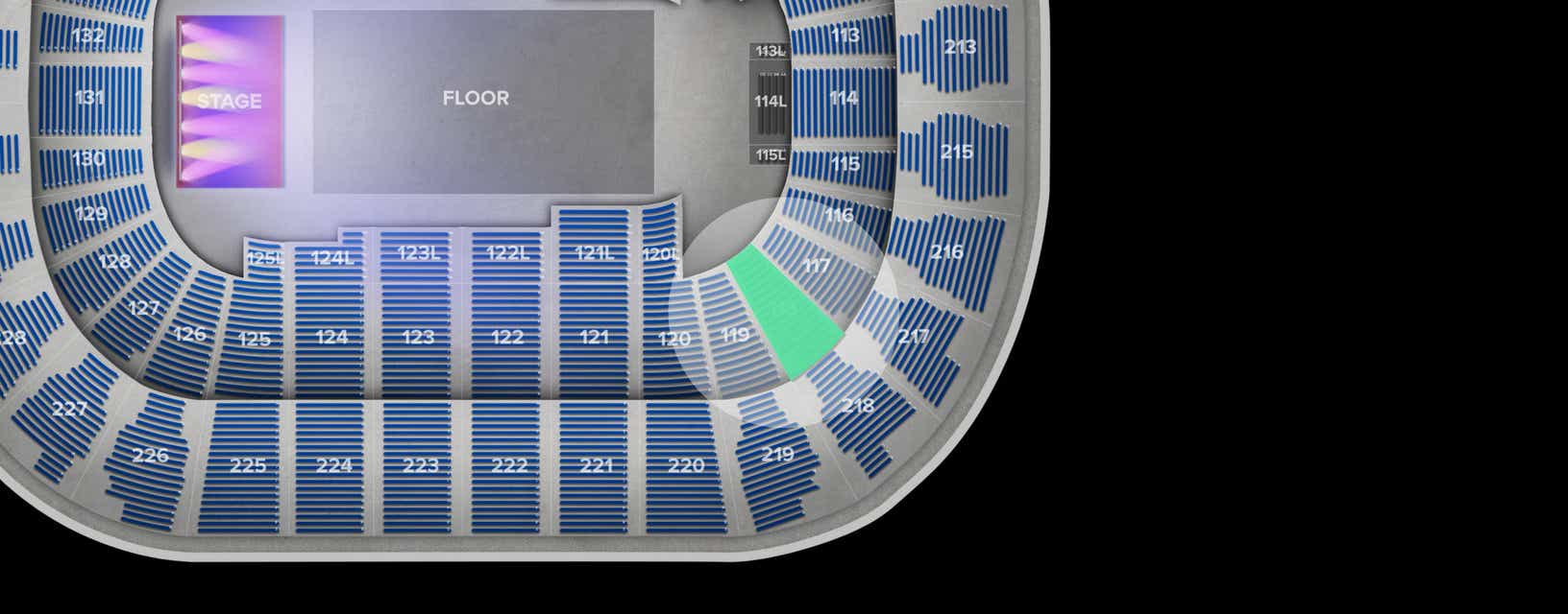 Seat view from Lower