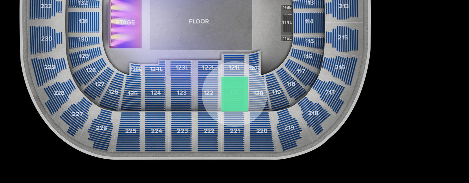 Seat view from Lower