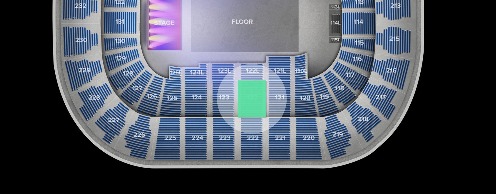 Seat view from Lower