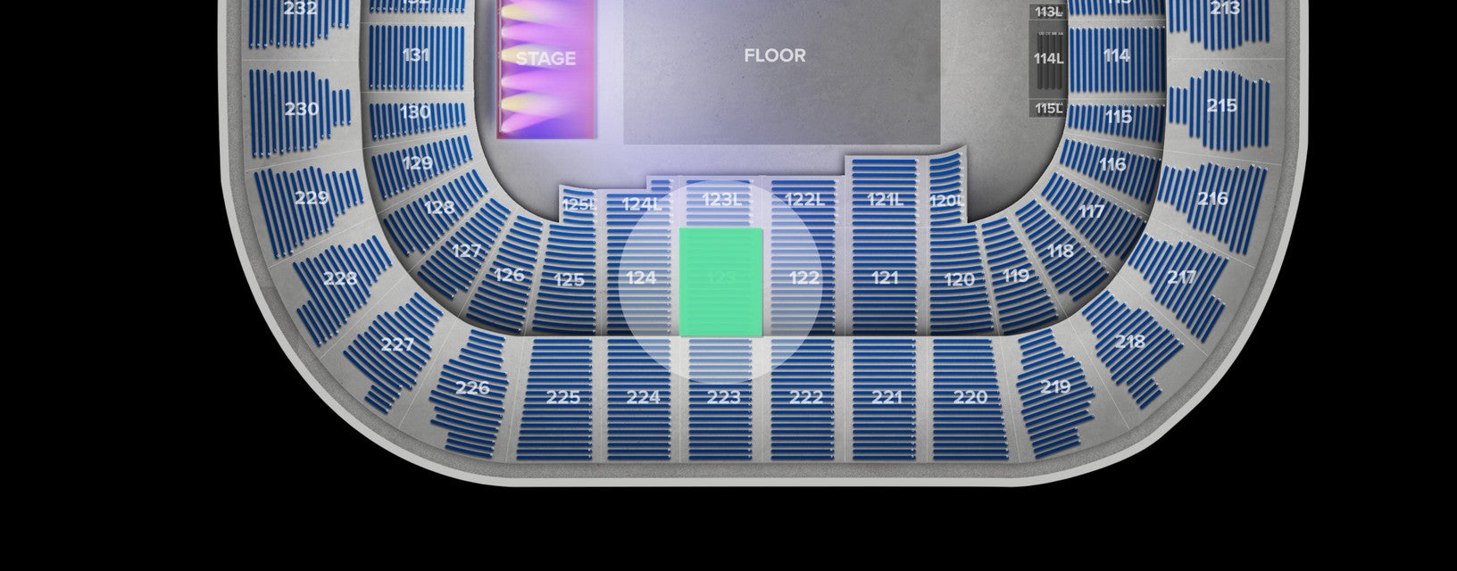 Seat view from Lower
