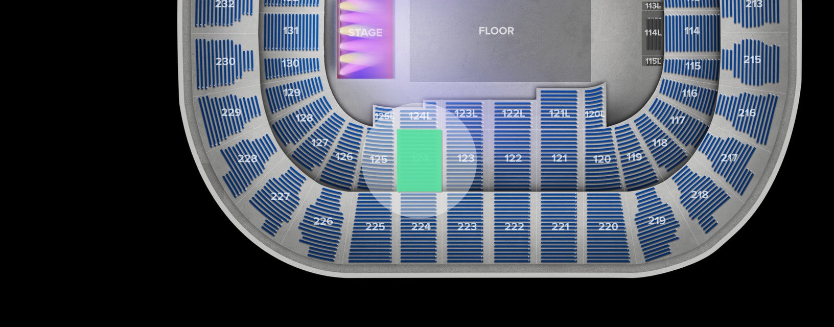 Seat view from Lower