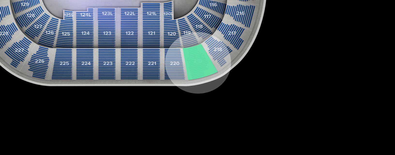 Seat view from Upper