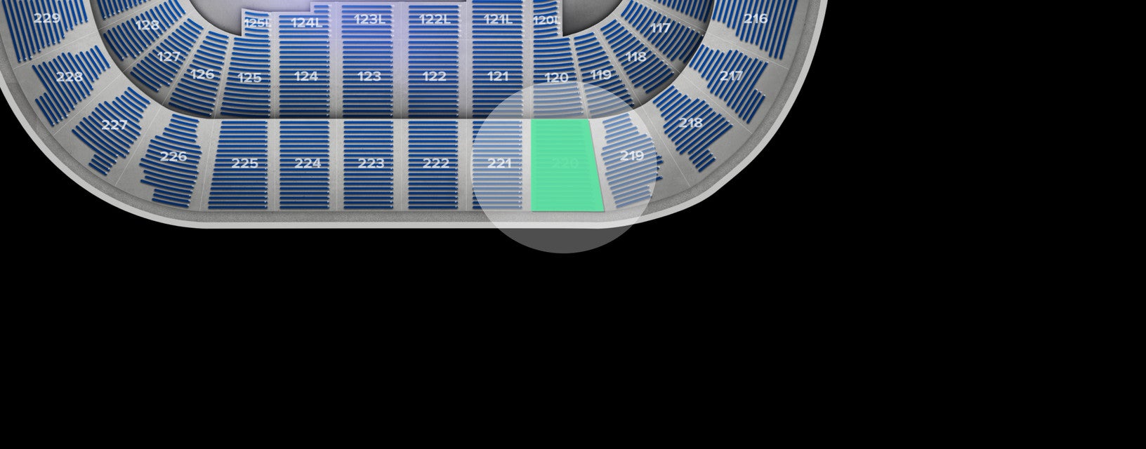 Seat view from Upper